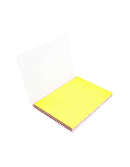 Bloc de notas electrostaticas quita y pon q connect 70x100 mm 100 hojas 5 colores fluorescentes