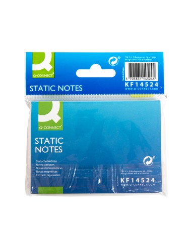 Bloc de notas electrostaticas quita y pon q connect 70x100 mm 100 hojas 5 colores fluorescentes