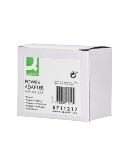 Adaptador de corriente q connect para modelos xf36 xf37 xf38 y kf11213 100 100 240v 50 60hz 02a Adaptador de corriente q connect para modelos xf36 xf37 xf38 y kf11213 100 100 240v 50 60hz 02a