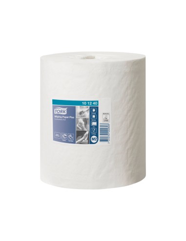 Papel secamanos tork extra ancho 215 mm largo 160 mt 2 capas para dispensador m2 paquete de 6 unidades