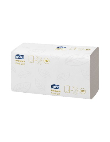 Toalla secamanos tork xpress extrasuave engarzada 2 capas 34x212 cm paquete de 100 unidades