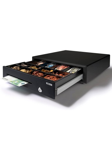 Cajon safescan sd 4141 gaveta ajustable y extraible incluida pinzas de metal y ranura para billetes 8