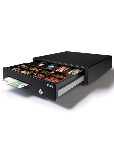 Cajon safescan sd 4141 gaveta ajustable y extraible incluida pinzas de metal y ranura para billetes 8