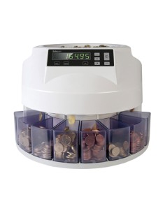 Contador y clasificador de monedas safescan 1250eur velocidad 200 monedas minuto capacidad 500 monedas