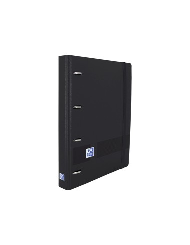 Carpeta con recambio oxford classic europeanbinder din a44 anillas 35 mm recambio 100 hcuadro 5 mm color negro