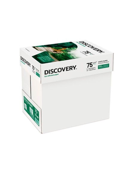 Papel fotocopiadora discovery fast pack din a4 75 gramos papel multiuso ink jet y laser caja de 2500 hojas