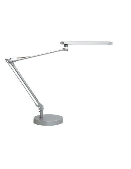 Lampara de escritorio unilux mambo led 56w doble brazo articulado abs y aluminio gris metalizado base 19 cm Lampara de escritorio unilux mambo led 56w doble brazo articulado abs y aluminio gris metalizado base 19 cm