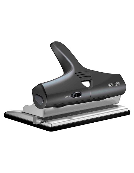 Taladrador rapesco alu 95 negro ajustable 23 y 4 taladros capacidad 32 hojas