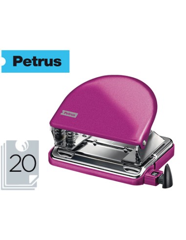 Taladrador petrus 52 wow fucsia metalizado capacidad 20 hojas en blister