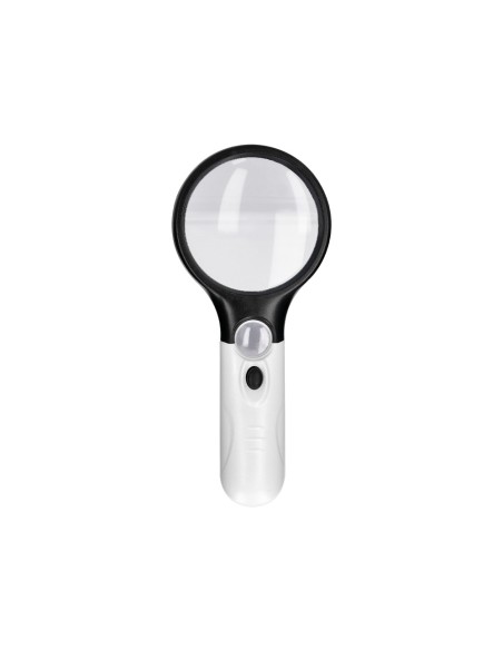 Lupa q connect electrica aro abs 75 mm 3 aumentos 3 bombillas led lente 70 mm Lupa q connect electrica aro abs 75 mm 3 aumentos 3 bombillas led lente 70 mm