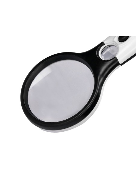 Lupa q connect electrica aro abs 75 mm 3 aumentos 3 bombillas led lente 70 mm Lupa q connect electrica aro abs 75 mm 3 aumentos 3 bombillas led lente 70 mm