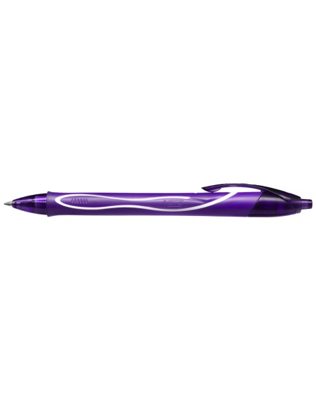 Boligrafo bic gelocity quick dry retractil tinta gel purpura punta de 07 mm