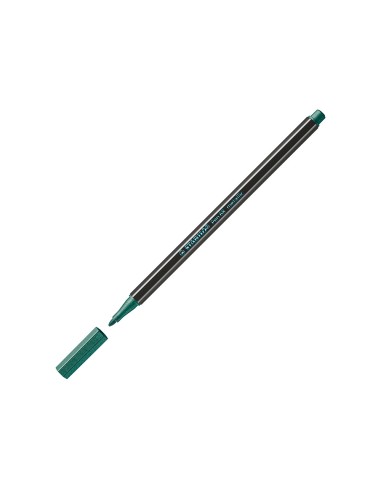 Rotulador stabilo acuarelable pen 68 metalico verde punta gruesa 1mm