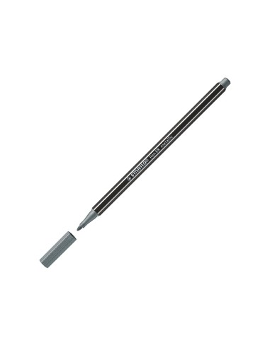 Rotulador stabilo acuarelable pen 68 metalico plata punta gruesa 1mm