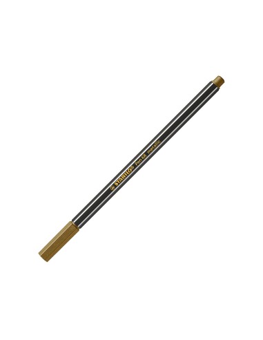 Rotulador stabilo acuarelable pen 68 metalico oro punta gruesa 1mm