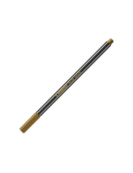 Rotulador stabilo acuarelable pen 68 metalico oro punta gruesa 1mm