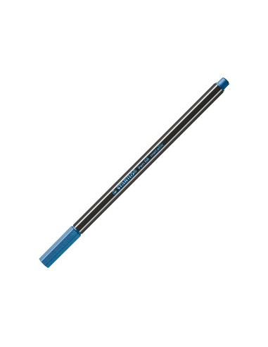 Rotulador stabilo acuarelable pen 68 metalico azul punta gruesa 1mm