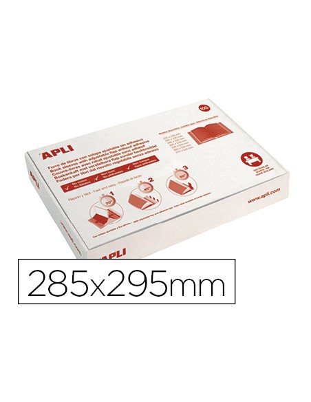 Forralibro apli pvc con solapa ajustable adhesivo 285x530 mm Forralibro apli pvc con solapa ajustable adhesivo 285x530 mm