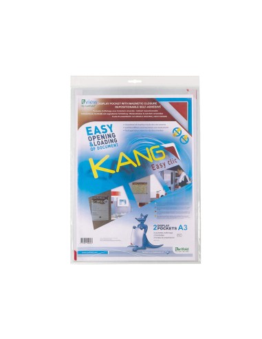 Funda de presentacion tarifold adhesiva removible din a3 con esquina magnetica capacidad para 10 hojas pack