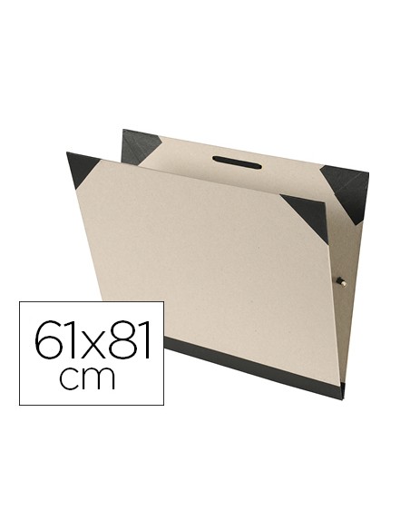 Carpeta dibujo canson brut 61x81 cm con gomas color kraftclaro