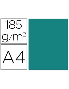 Cartulina guarro din a4 verde menta 185 gr paquete de 50 hojas