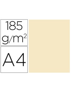 Cartulina guarro din a4 cascara de huevo 185 gr paquete de 50 hojas