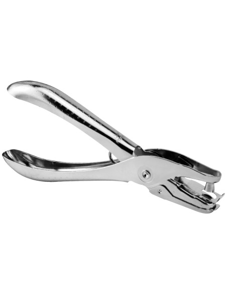 Taladrador q connect kf18765 de tenaza metalico cromado 1 taladro abertura 6 mm capacidad 6 hojas Taladrador q connect kf18765 de tenaza metalico cromado 1 taladro abertura 6 mm capacidad 6 hojas