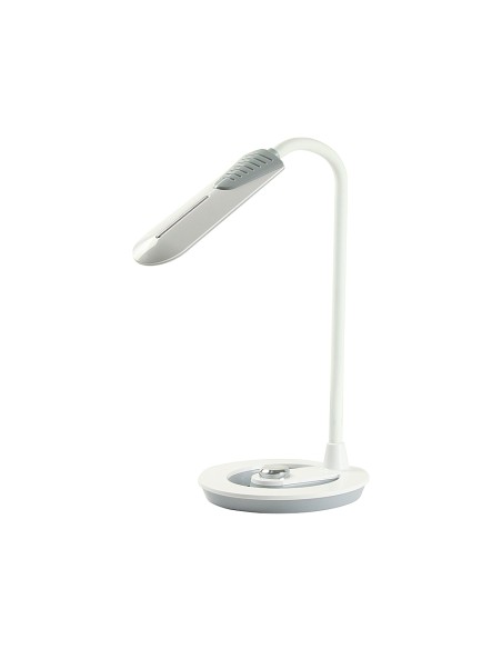 Lampara de oficina q connect sobremesa profesional abs 18 leds 6 w interruptor sensor 3 niveles color blanco Lampara de oficina q connect sobremesa profesional abs 18 leds 6 w interruptor sensor 3 niveles color blanco