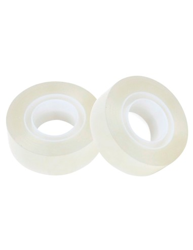 Cinta adhesiva q connect invisible 75 mt x 19 mm con portarrollo en blister