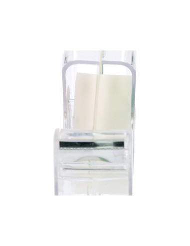 Cinta adhesiva q connect invisible 75 mt x 19 mm con portarrollo en blister