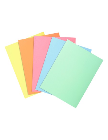 Subcarpeta cartulina exacompta din a4 paquete de 100 unidades colores pastel surtidos 60 g m2