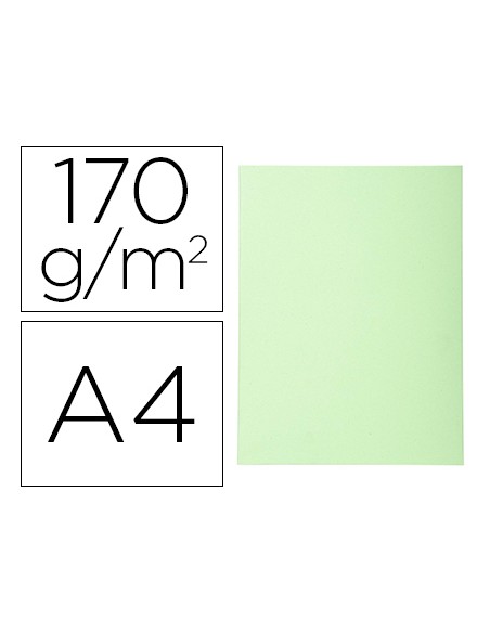 Subcarpeta cartulina reciclada exacompta din a4 verde vivo 170 gr