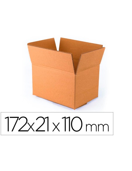Caja para embalar q connect usos varios carton doble canal marron 172x217x110 mm Caja para embalar q connect usos varios carton doble canal marron 172x217x110 mm
