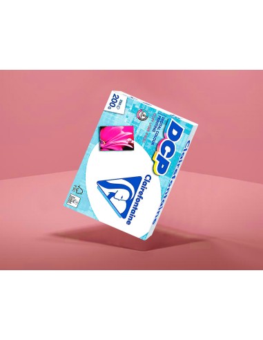 Papel fotocopiadora clairefontaine din a4 200 gr paquete de 250 hojas