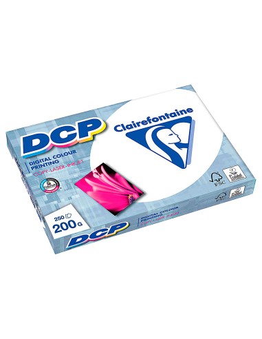 Papel fotocopiadora clairefontaine din a4 200 gr paquete de 250 hojas