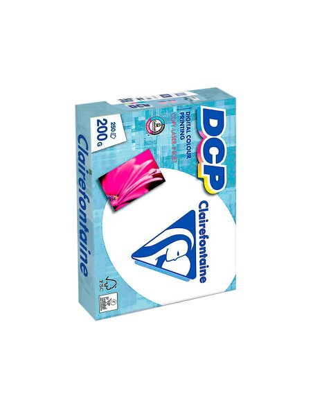 Papel fotocopiadora clairefontaine din a4 200 gr paquete de 250 hojas