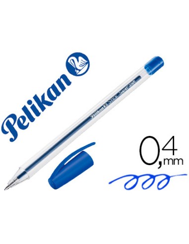 Boligrafo pelikan stick super soft azul