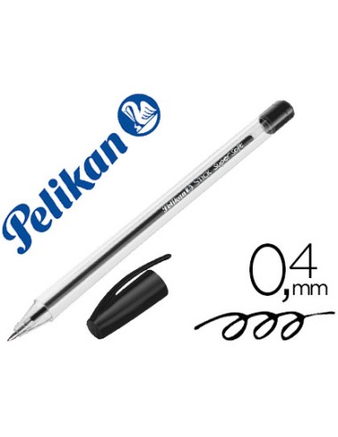 Boligrafo pelikan stick super soft negro