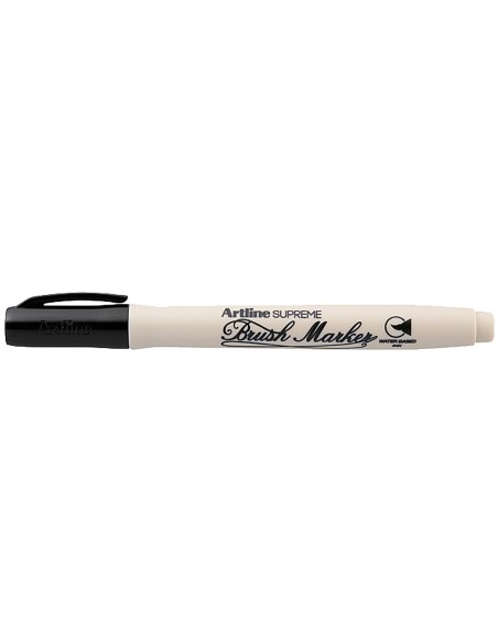 Rotulador artline supreme brush pintura base de agua punta tipo pincel trazo variable negro