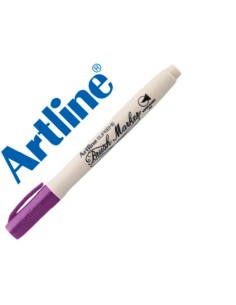 Rotulador artline supreme brush pintura base de agua punta tipo pincel trazo variable magenta