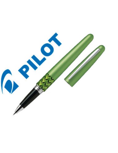 Boligrafo pilot urban mr retro pop verde claro 07 mm con estuche y bolsa