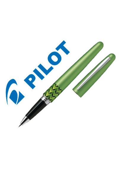 Boligrafo pilot urban mr retro pop verde claro 07 mm con estuche y bolsa