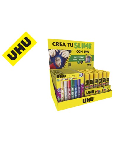 Expositor uhu crea tu slime sobremesa 175x325x200 mm