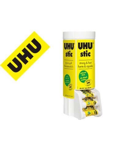 Pegamento uhu barra expositor sobremesa multiformato 8 21 40 gr 530x190x210 mm 12 uds sin cargo 21 gr