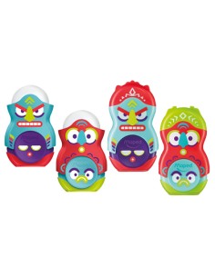 Sacapuntas maped plastico loopy totem 1 uso con goma colores surtidos decorado