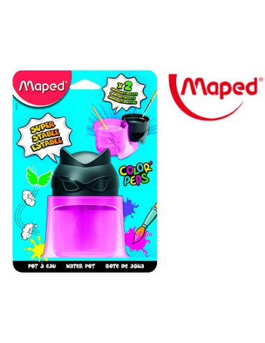 Limpiador de pinceles maped color peps 2 compartimentos superheroes