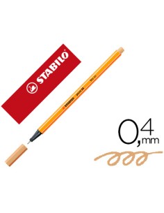 Rotulador stabilo punta de fib ra point 88 ocre punta fina 04mm