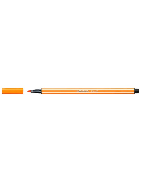 Rotulador stabilo acuarelable pen 68 naranja neon 1 mm