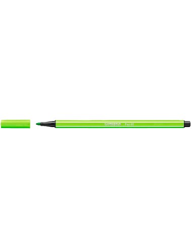 Rotulador stabilo acuarelable pen 68 verde prado punta gruesa 1mm