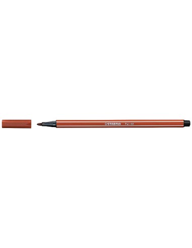 Rotulador stabilo acuarelable pen 68 siena tostado punta gruesa 1mm